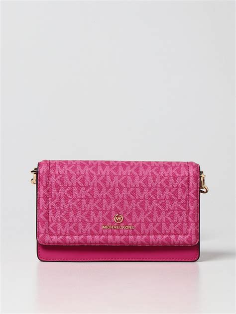 michael kors jet set fuschia wallet|michael kors vanilla jet set.